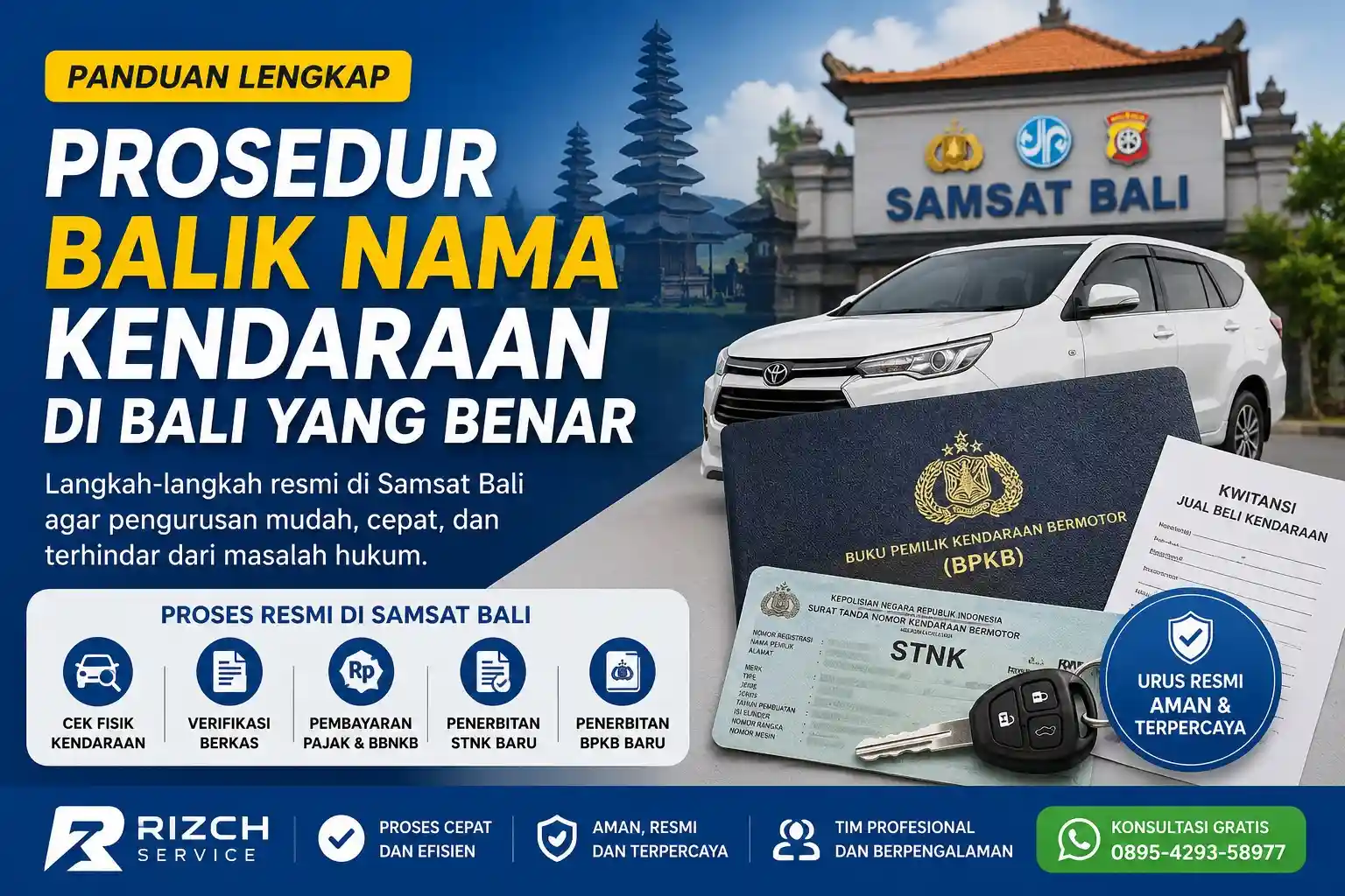 Prosedur Balik Nama Kendaraan di Bali yang Benar